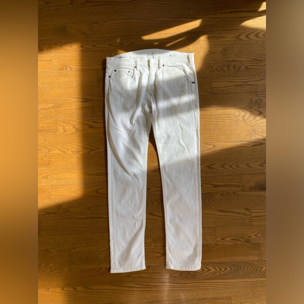 Men White skinny stretch jeans
